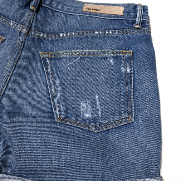 GRLFRND Karlie Cuffed Distressed Jean Short sz 27 - Picture 6 of 8